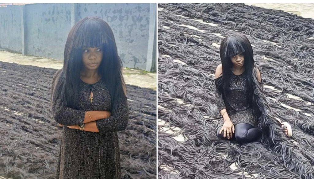 Nigerian woman breaks Guinness World Record for longest handmade wig