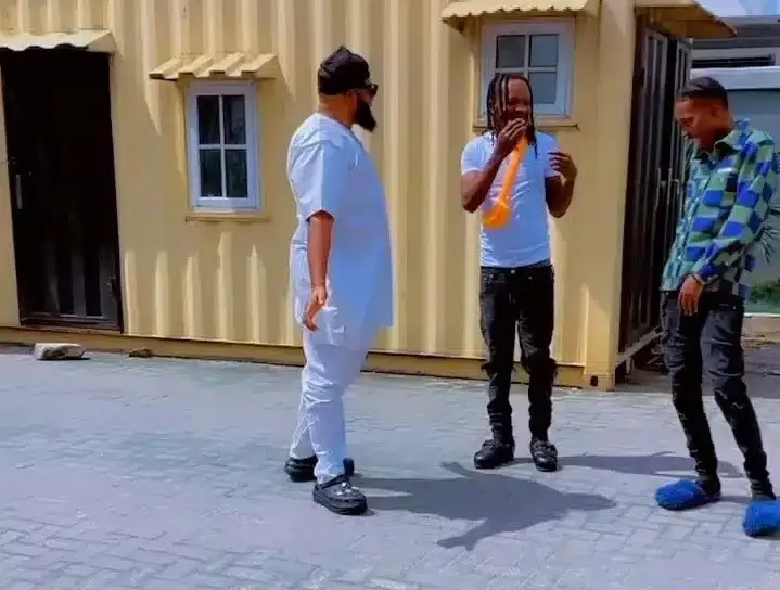 Video: Naira Marley, Sam Larry make first public appearance since Mohbad’s death