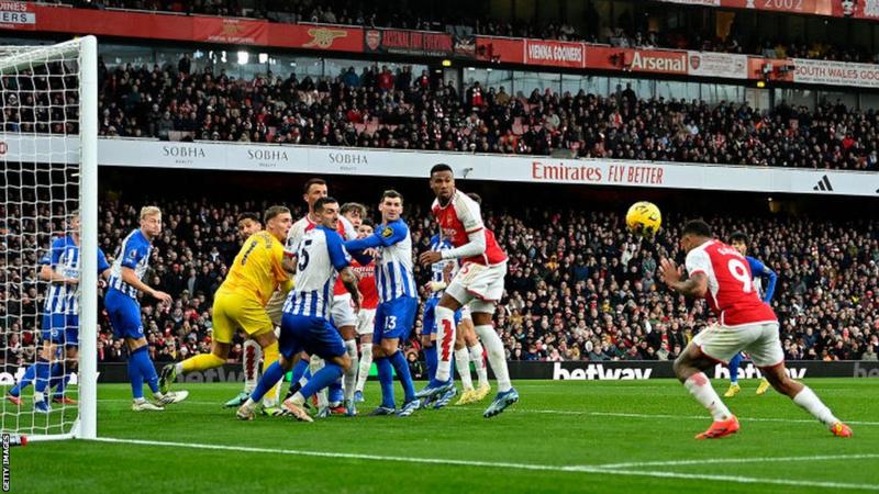 EPL: Arsenal 2-0 Brighton