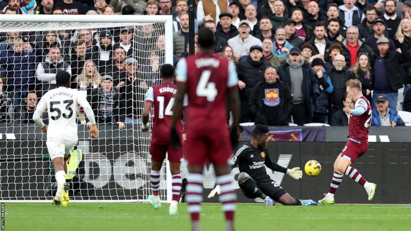 EPL: West Ham 2-0 Manchester United