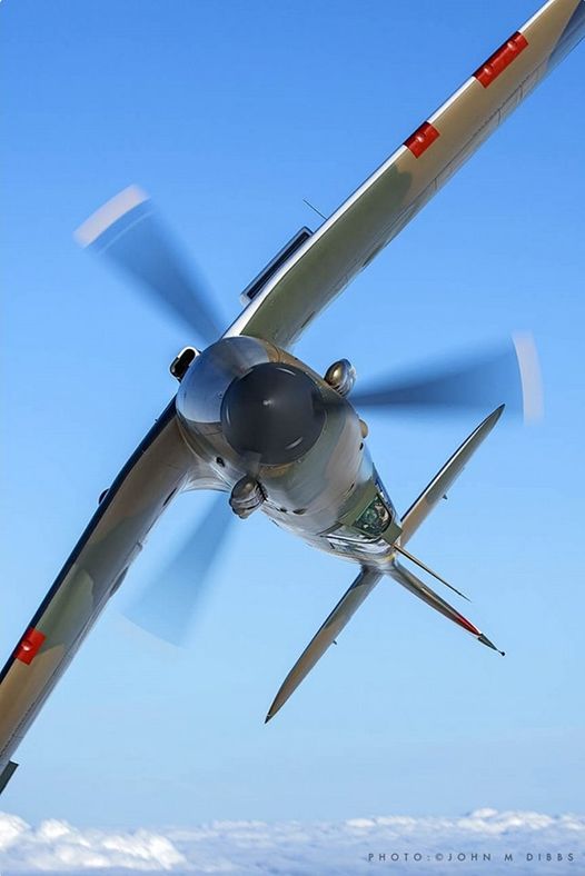 An amazing shot of a Spitfire!