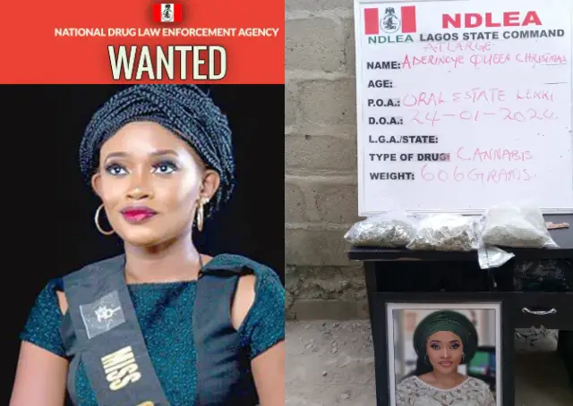 NDLEA declares ex-beauty queen, Aderinoye wanted for drug dealing