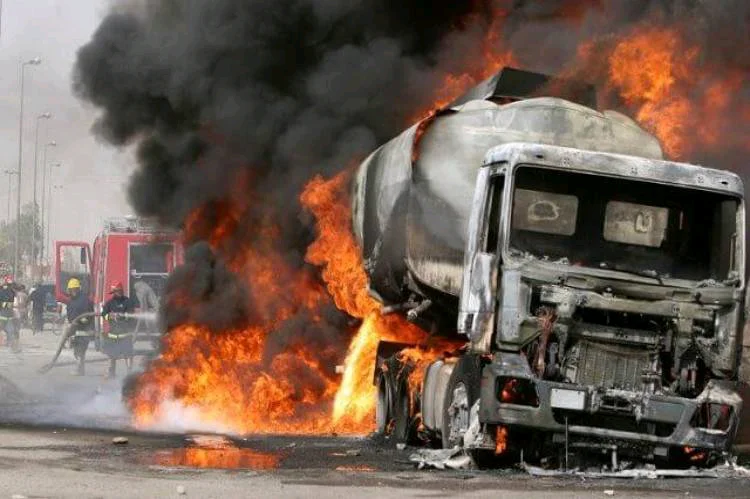 Petrol tanker bursts into flame at Ilorin filling station