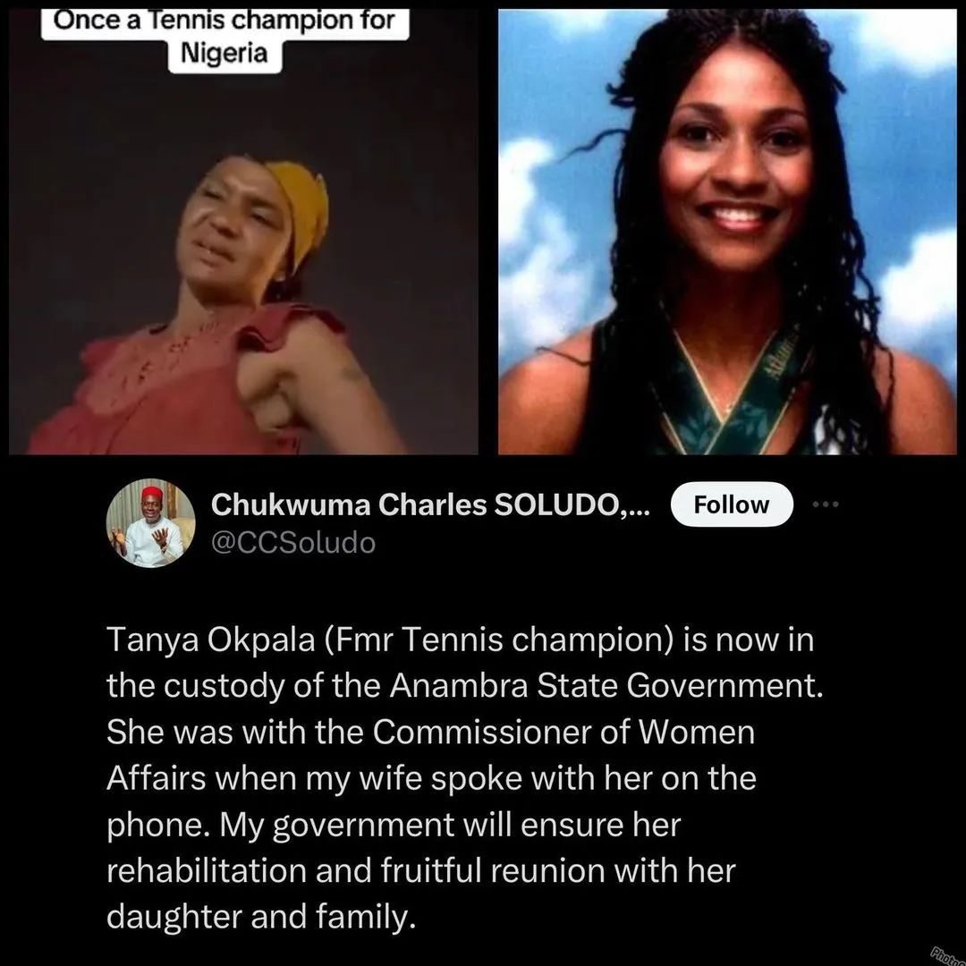 Governor Soludo Talks About Former Nigerian Tennis Champion, Tanya Okpala