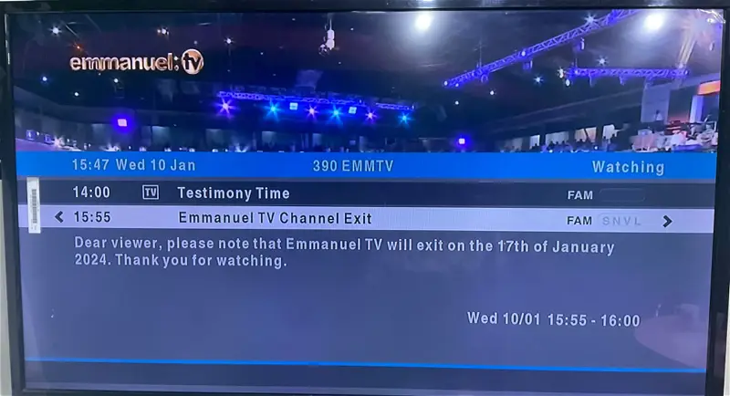 Multichoice removes TB Joshua’s Emmanuel TV from DStv