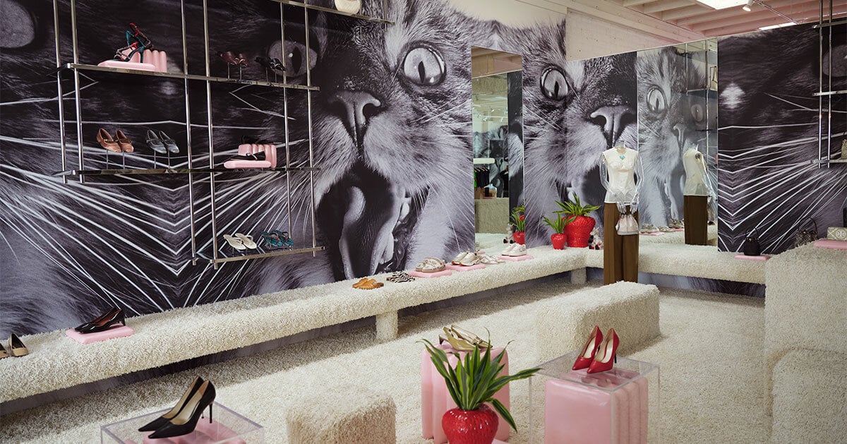 Tory burch and humberto leon unveil new LA concept store with cat-inspired interior