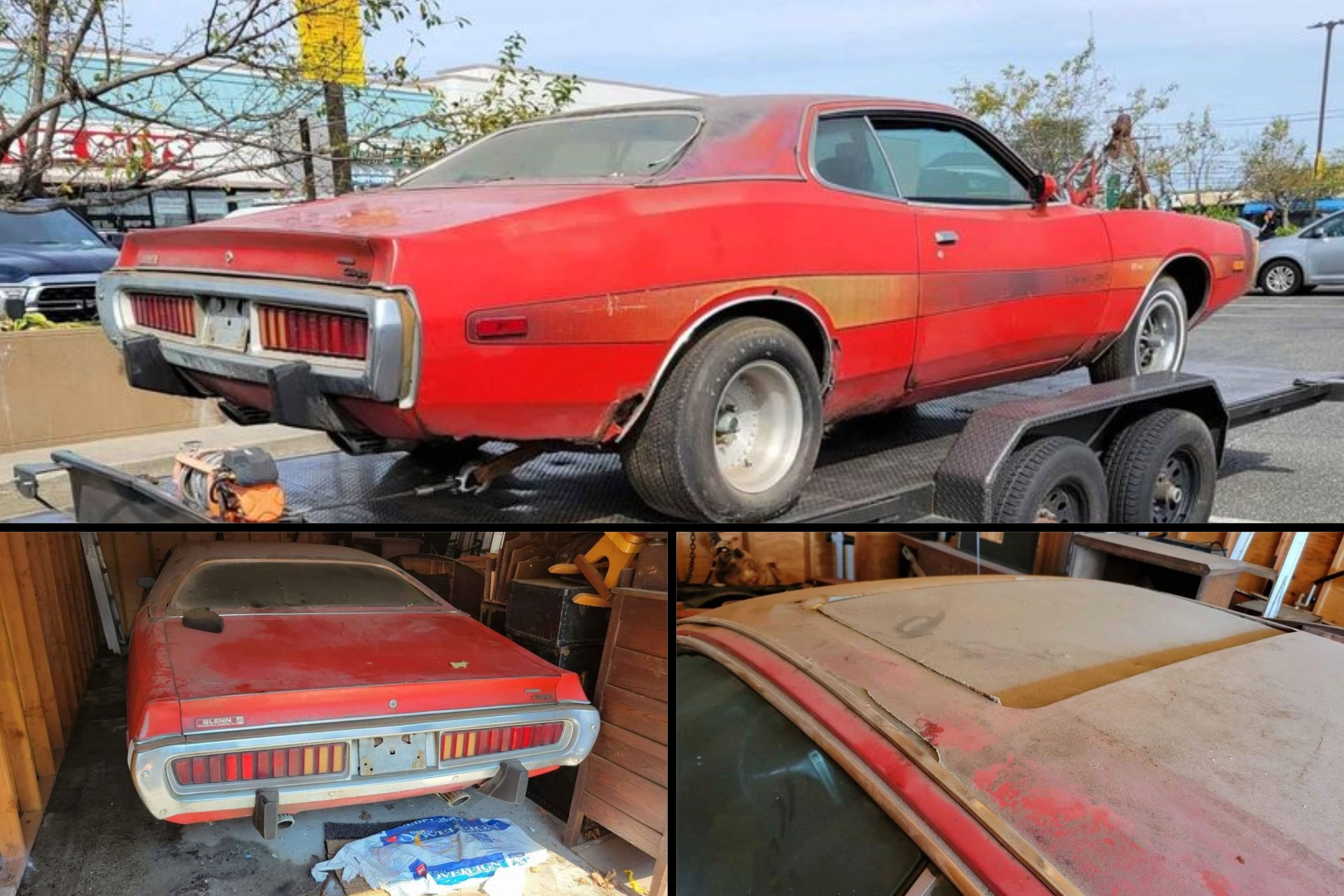 1974 Dodge Charger Parked for 40 Years Emerges With Rare Factory Sunroof