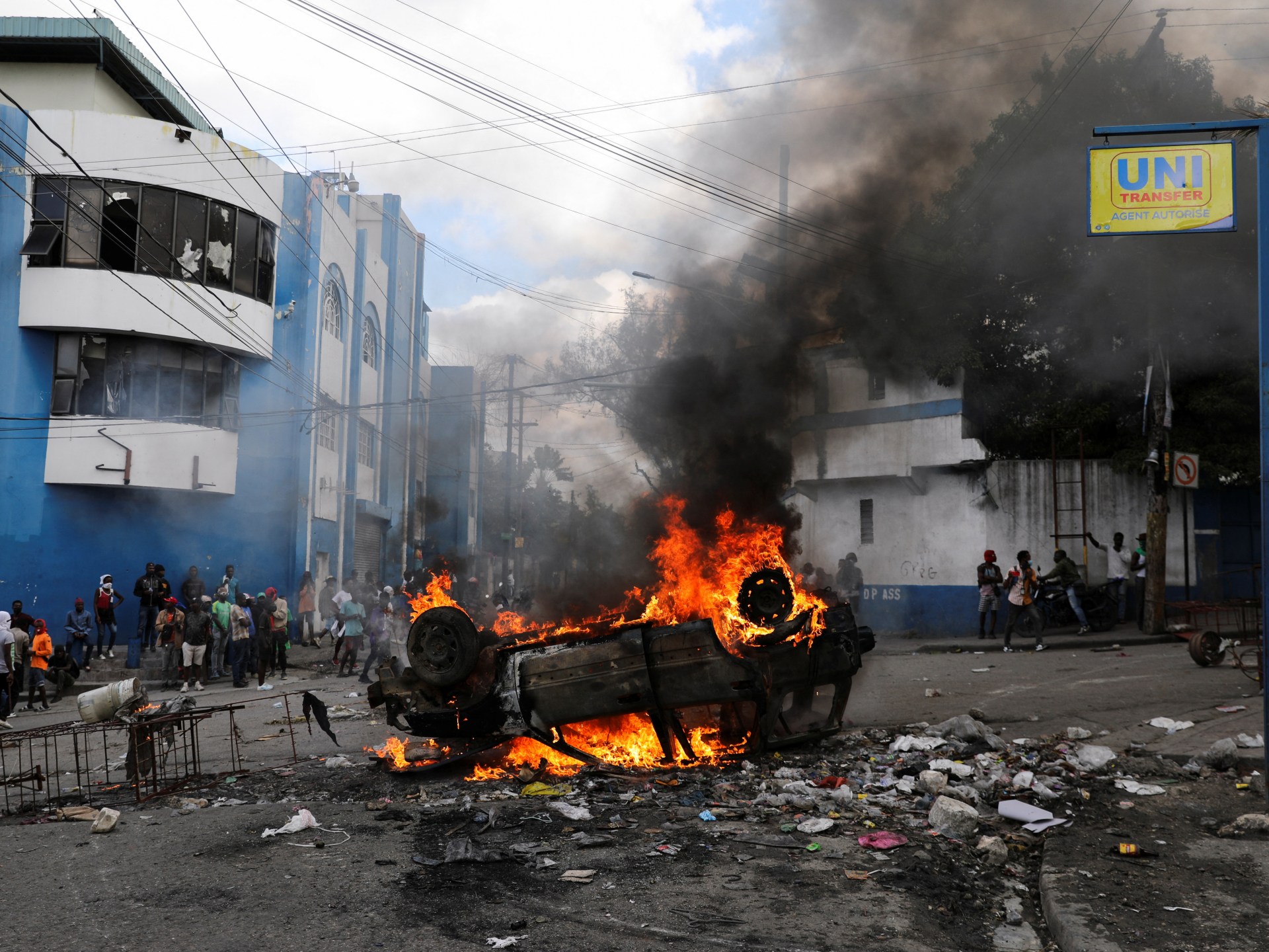 Five killed in clashes with police as protests rock Haiti