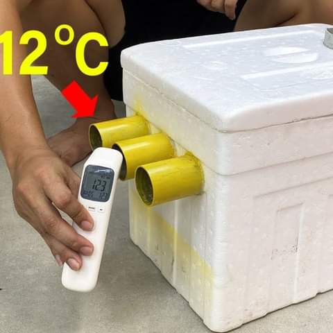 I Turn The Styrofoam Box Into A Super Cool Air Conditioner For Free [Video]