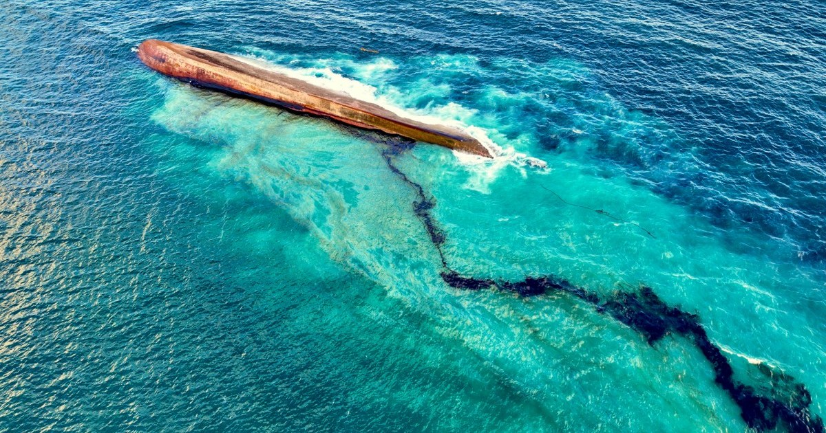 Mystery shipwreck causes disastrous oil spill off Trinidad