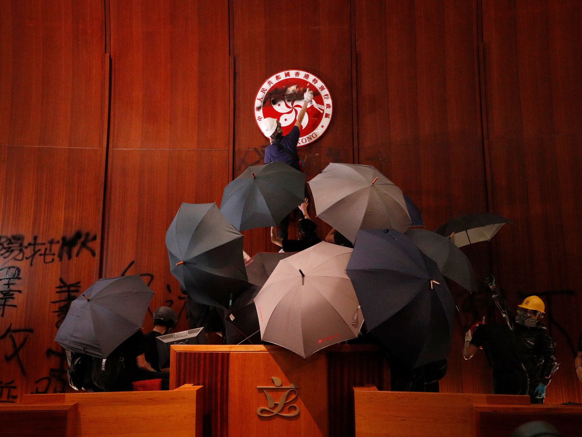 Four found guilty of rioting over 2019 storming of Hong Kong legislature