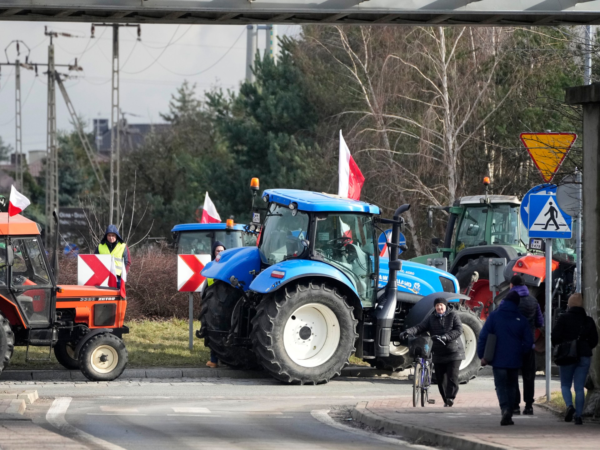 Polish Farmers Block Ukraine’s Border In Protest Against Grain Imports