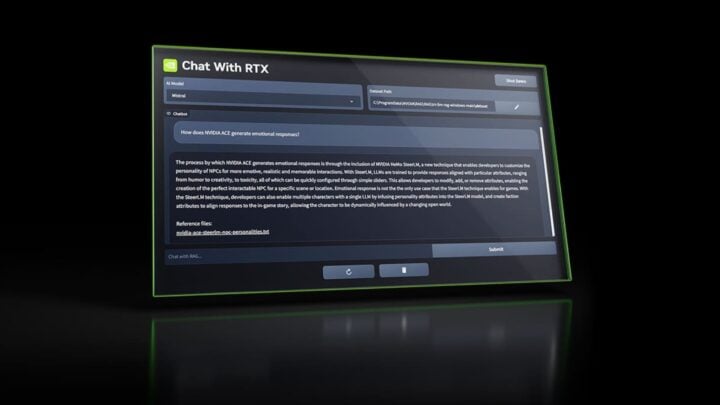 Nvidia Chat with RTX lets you run LLMs locally on RTX 30 and 40 series GPUs