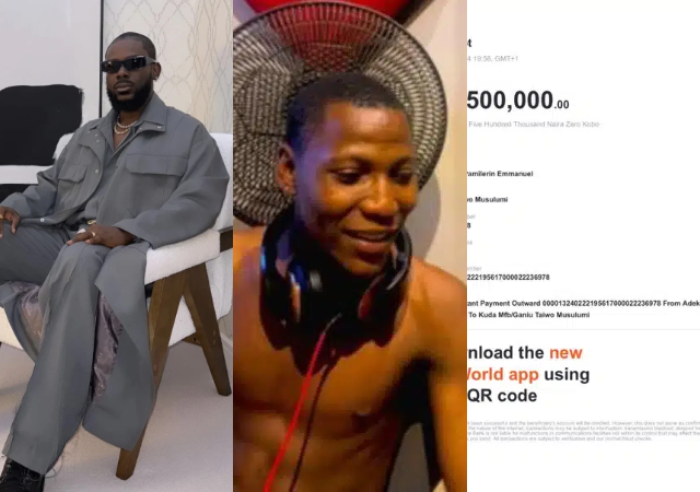 ‘AG Baby’ melts hearts as he gifts die-hard fan of his music N1.5 million