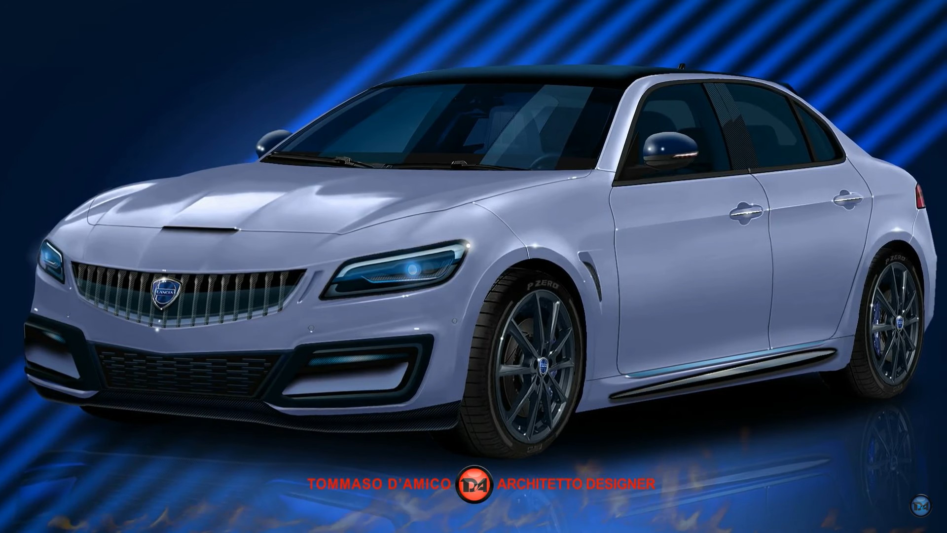 Here’s a Lancia We Would Love to See in America: the CGI-Revived 300-HP Thema GTS