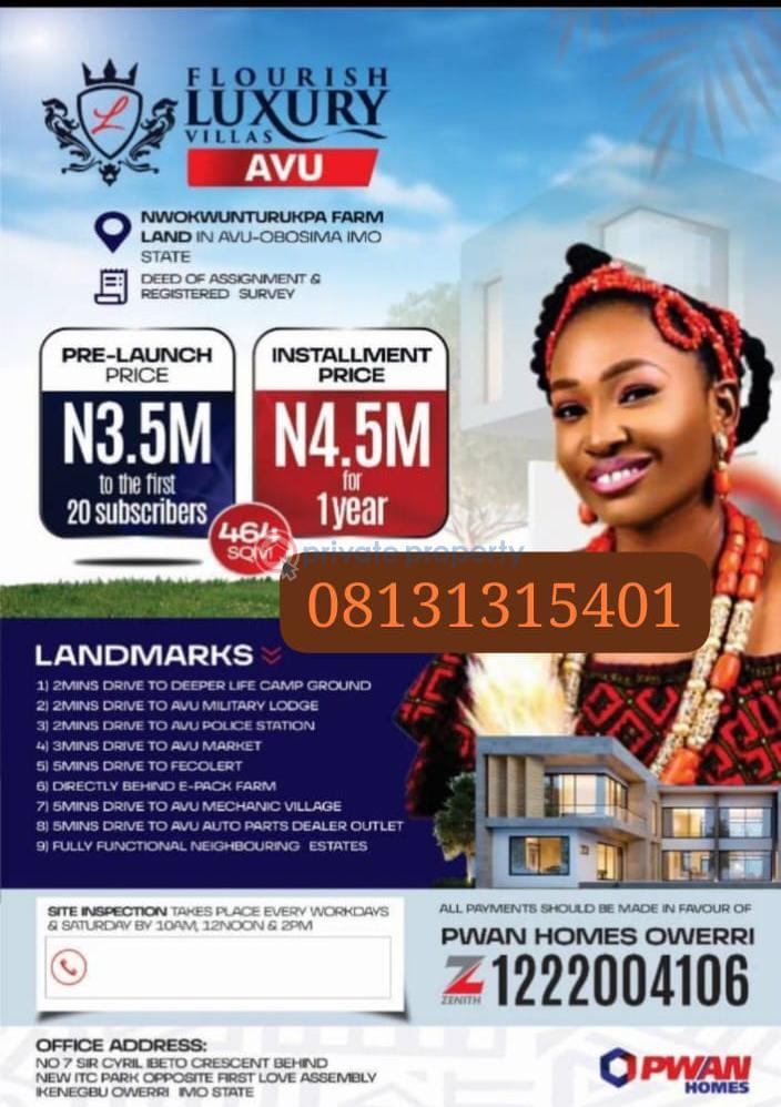 For sale: Mixed use Land Avu Owerri West Owerri Imo (PID: 5PBJNZ)