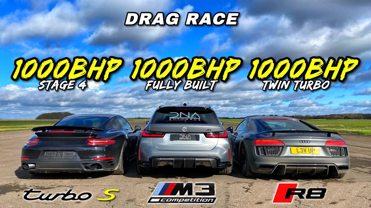 Savage BMW Wagon Picks a Fight With 1,000-HP Porsche 911, Audi R8TT, Doesn’t Back Down