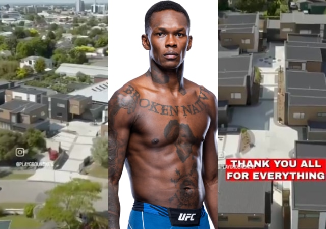 “One down, 50 more to go” – Israel Adesanya shows off his multi-million naira estate