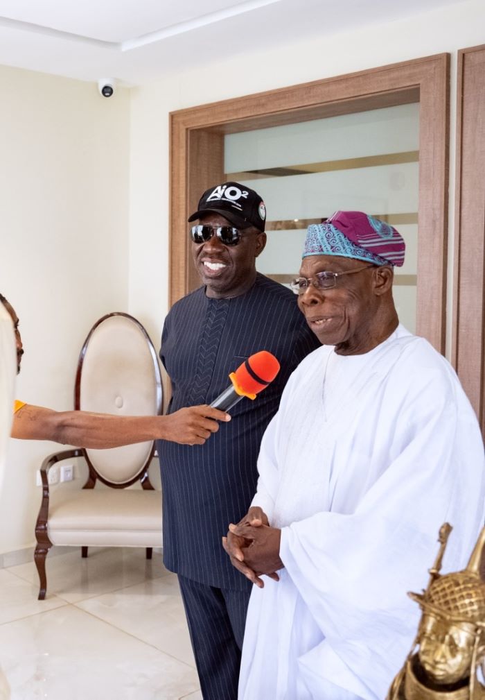 Obaseki receives Obasanjo, as ex-president charges politicians on sacrifice, selflessness – Nigerian Observer