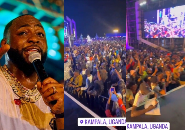 “Crowd power” – Moment Davido’s fans sings ‘Unavailable’ themselves as singer closes concert without it