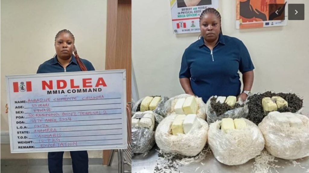 NDLEA intercepts Qatar-bound drugs at Lagos Airport