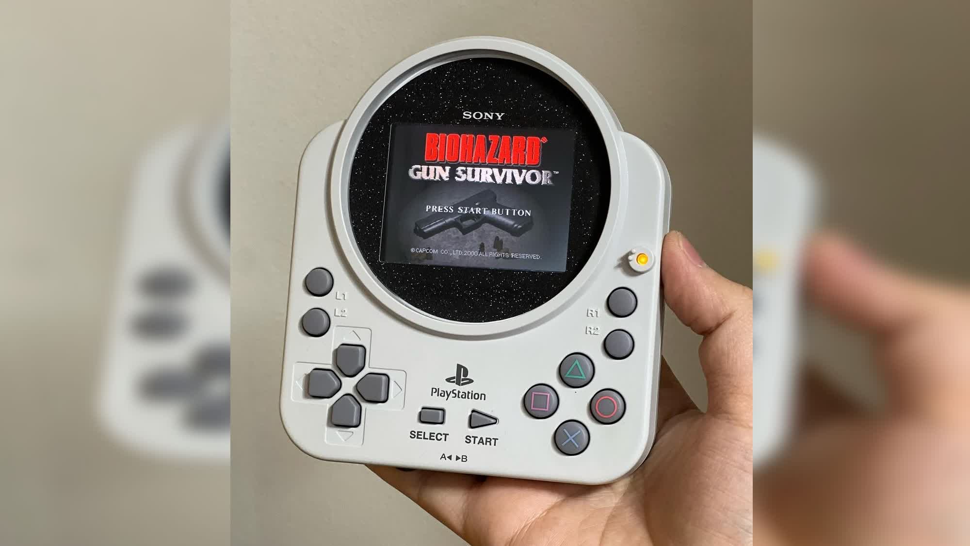 Modder builds a handheld PlayStation console out of a rare PS1 controller