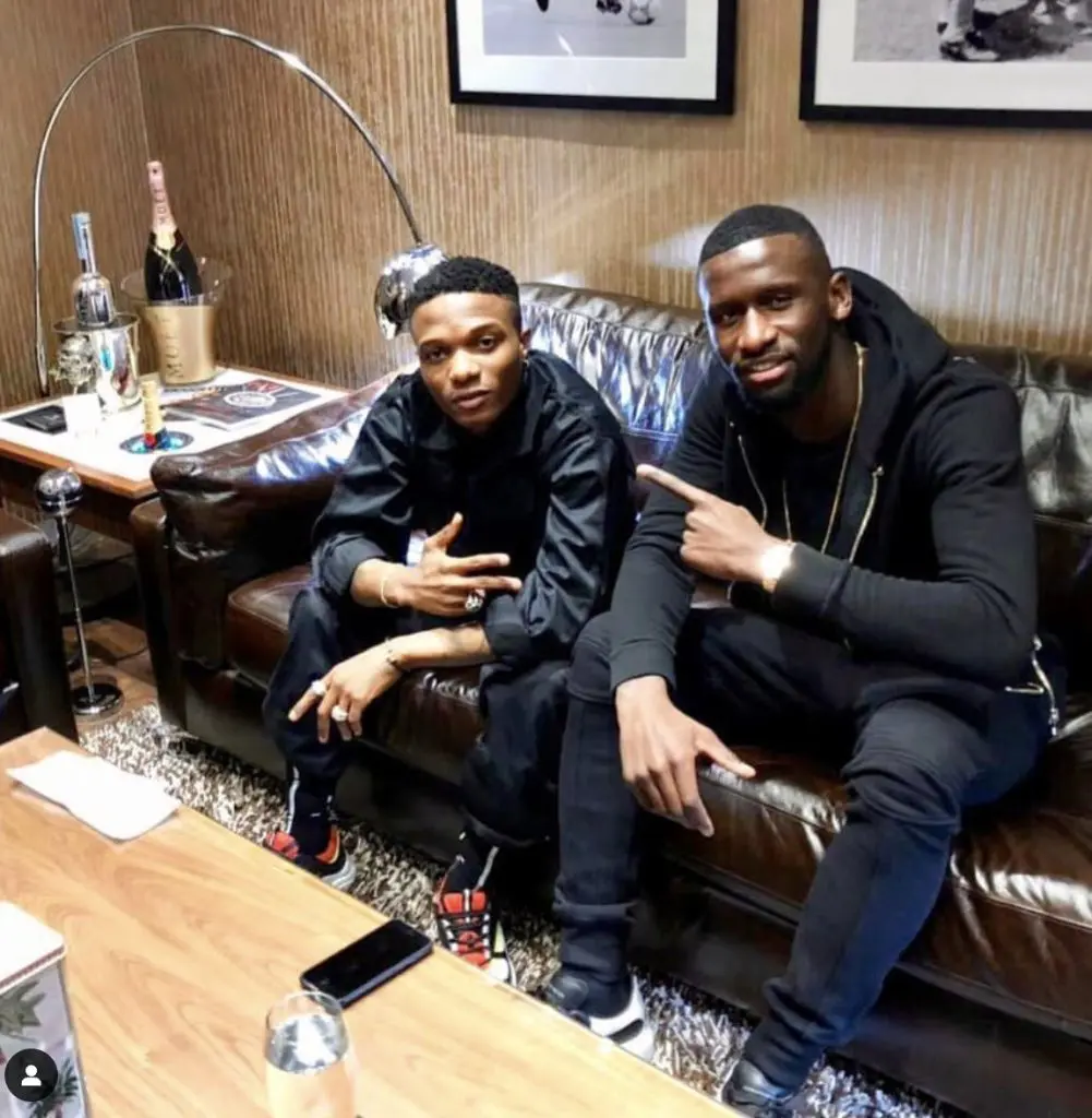 ‘Wizkid is my favourite artiste’ – Real Madrid star, Rudiger