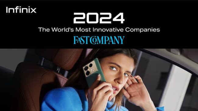 Infinix named no. 6 in fast company’s world’s most innovative companies of 2024, Asia-Pacific sector