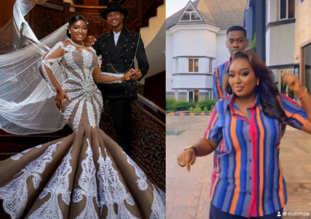 Celebrity couple Lateef Adedimeji & Mo Bimpe jumps on Tshwala Bam dance challenge