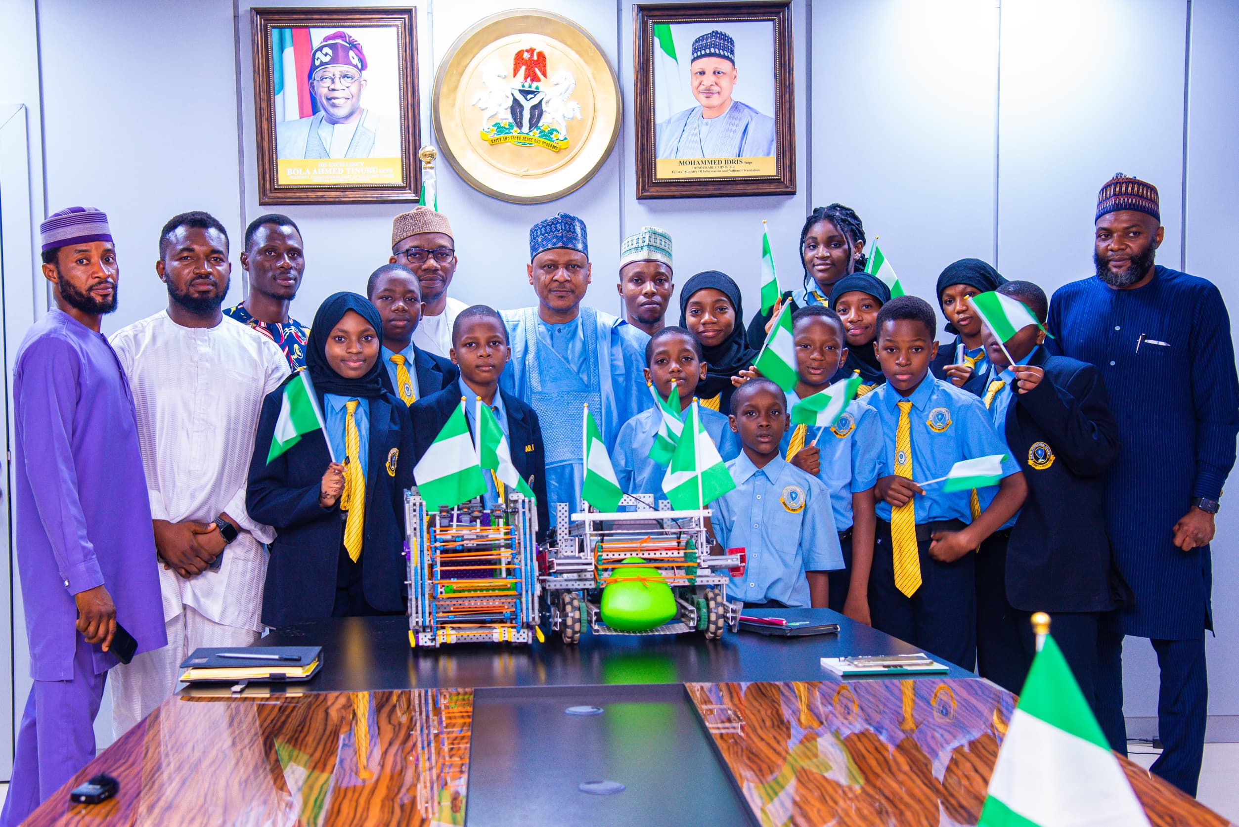 Minister commends Nigerian delegates to global robotics competition  — National Accord Newspaper