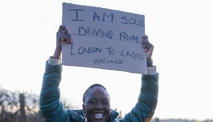 Pelumi Nubi, who drove from London to Nigeria gets hero welcome