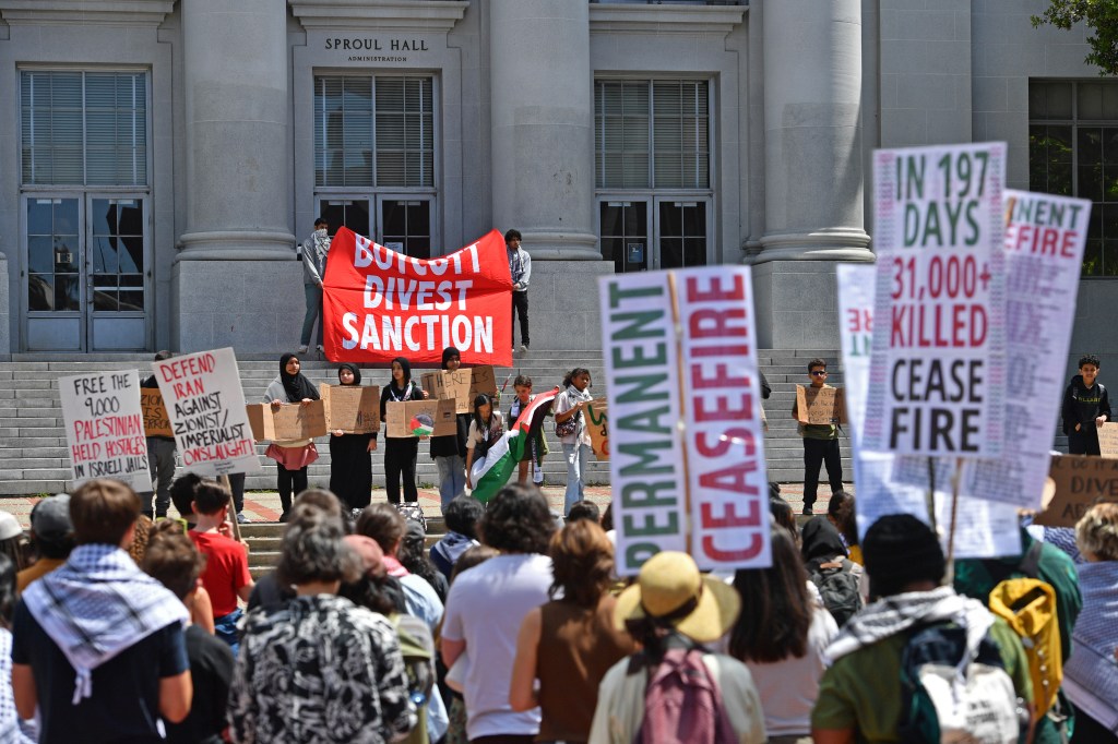 UC Berkeley protesters set up tents on campus, vow to stay until the university divests from Israel