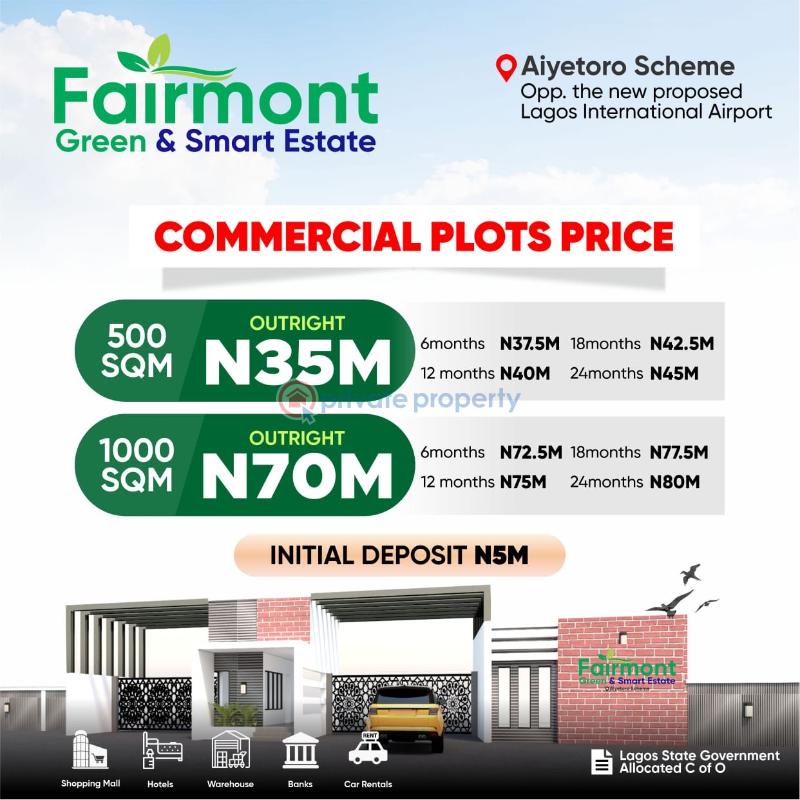 For sale: Mixed use Land At New International Airport Road Ibeju-Lekki Lagos (PID: 7PBNTA)