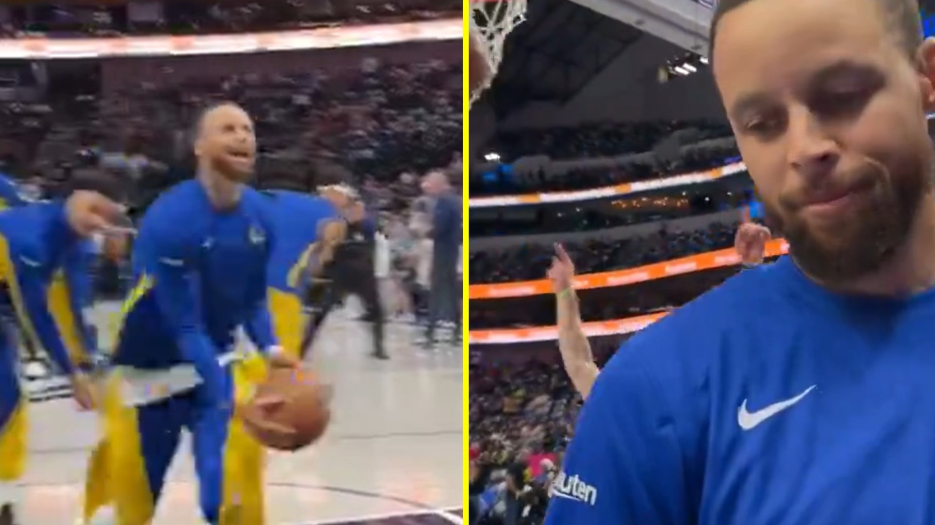 Steph Curry pulls off outrageous ‘solar eclipse’ trick shot that may be his most audacious basket to date