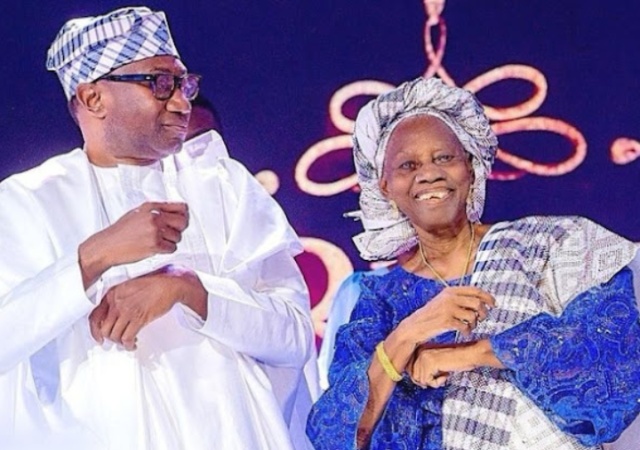 Femi Otedola celebrates his mother at 92, DJ Cuppy reacts