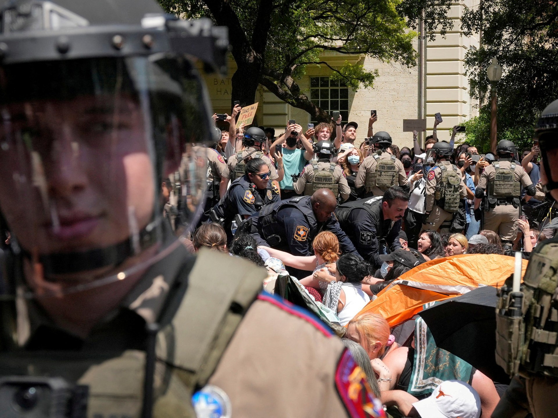 In Texas, Pro-Palestine University Protesters Clash With State Leaders