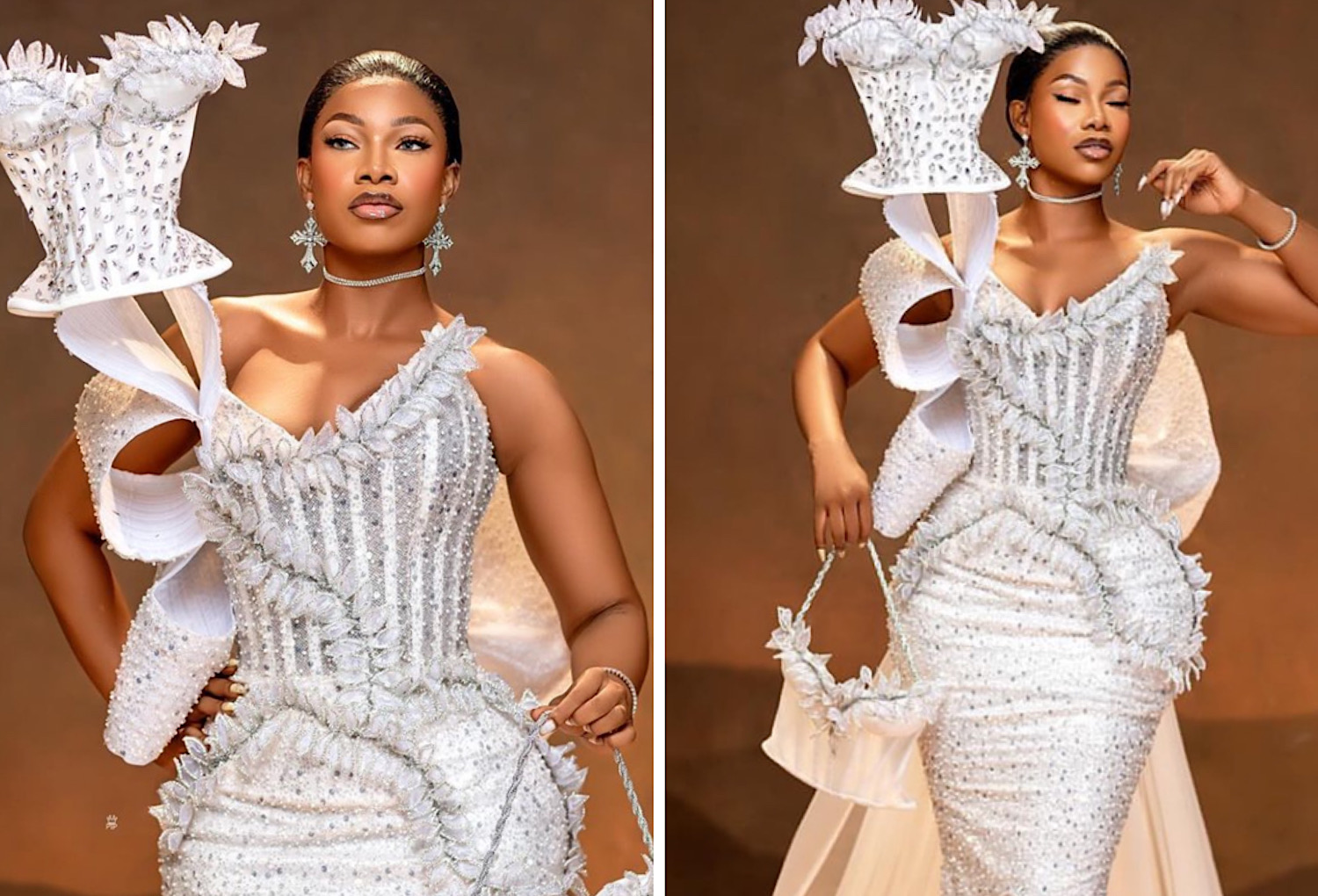 “When your dress has a dress” – Netizens react to Tacha’s stunning outfit for the AMVCA 2024