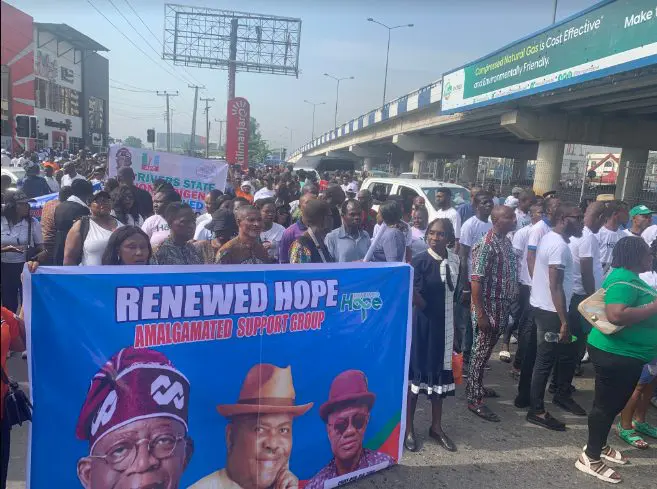 Rivers APC Holds One Million Man Match In Support Of Tinubu