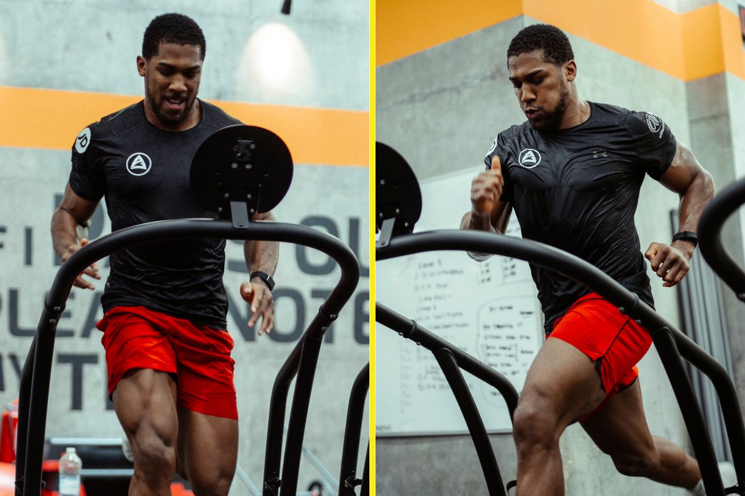 Anthony Joshua nicknames himself ‘Quadzilla’ in workout pictures that show bulging muscle