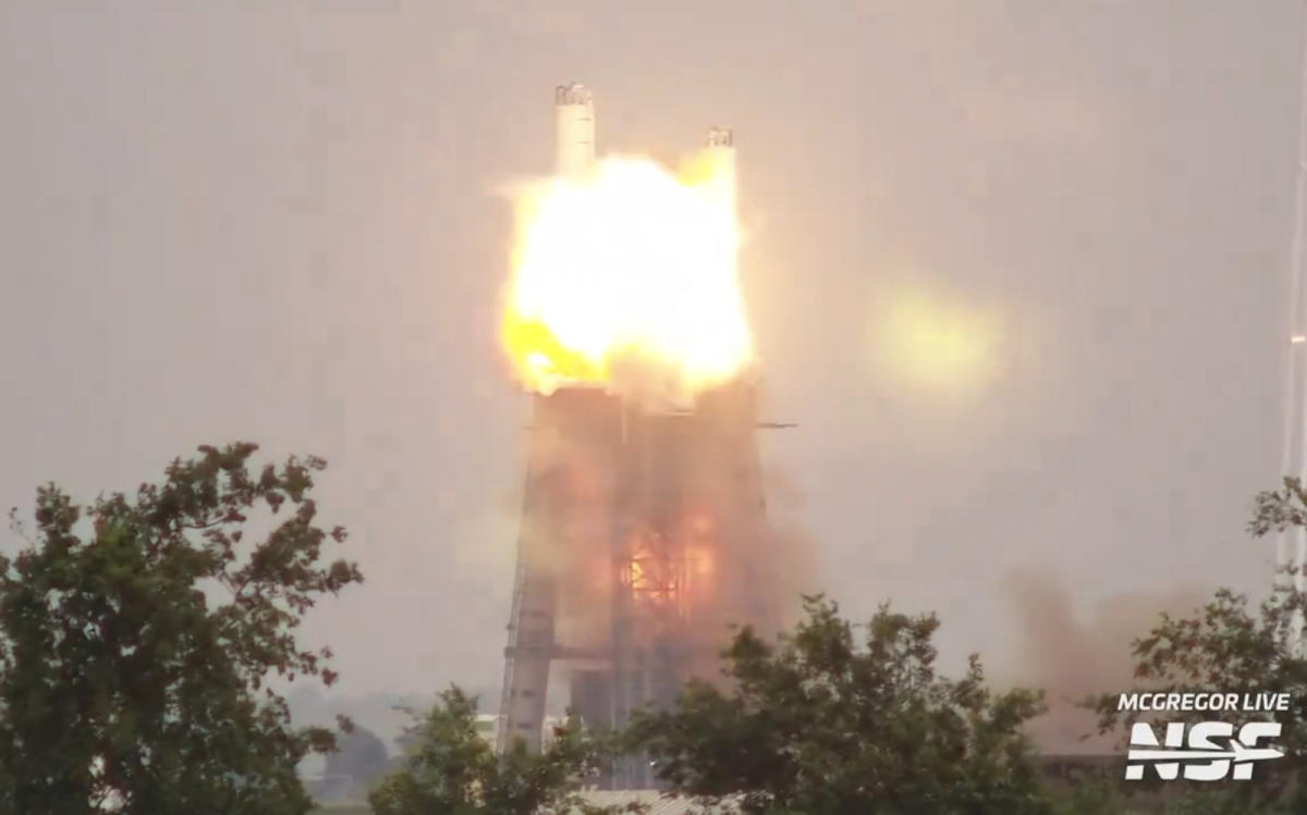 SpaceX Raptor Engine Test Ends In A Fiery Explosion