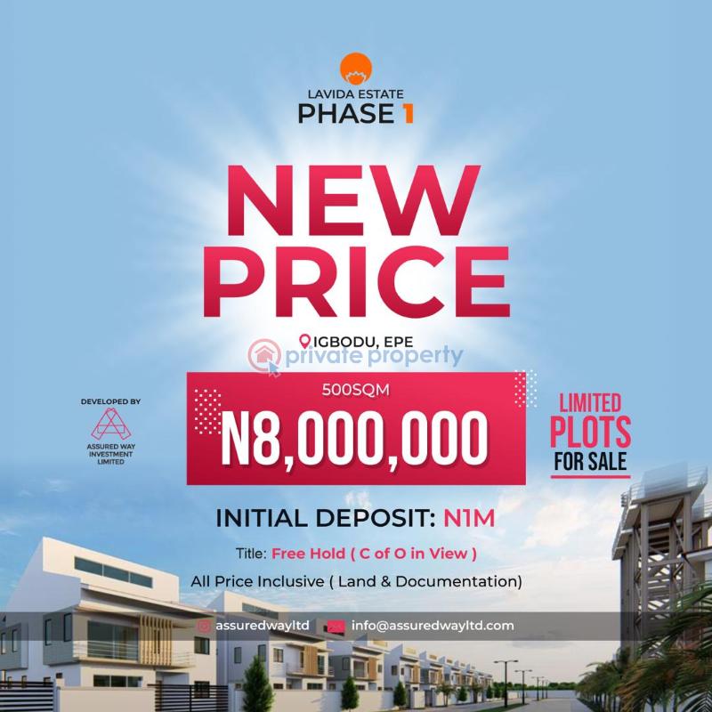 For sale: Residential Land Igbodu Epe Igbodu Lavida Estate Phase