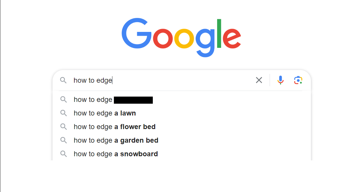 Google’s Top Autocomplete Suggestion for “How to Edge” Is Wild