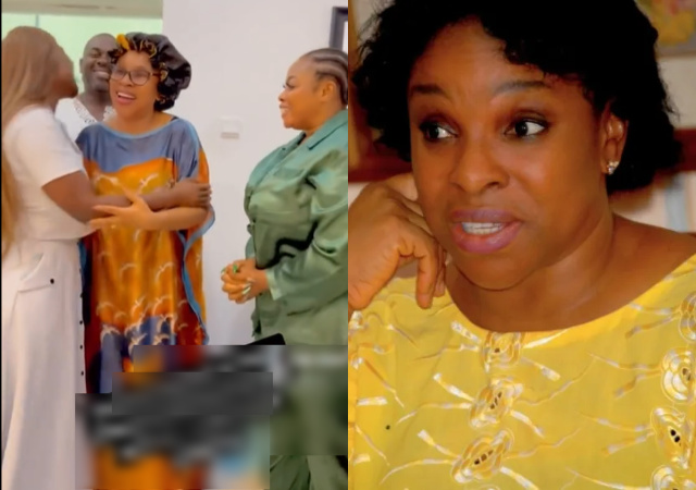 Mike Godson, Mercy Johnson and Other Actors ‘Star Struck’ As Veteran Liz Benson Arrives on Set