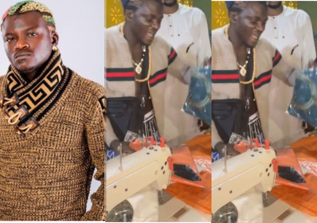 Portable Blesses Fan Who Gifted Him Clothes with A Sewing Machine