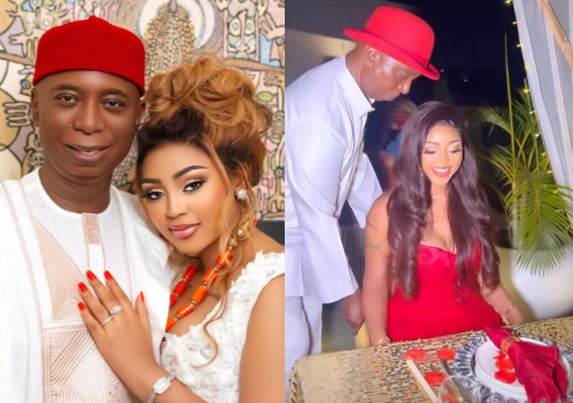 “Pa Ned is a real gentleman”- Regina Daniels shares lovely video from her ‘romantic’ wedding anniversary dinner