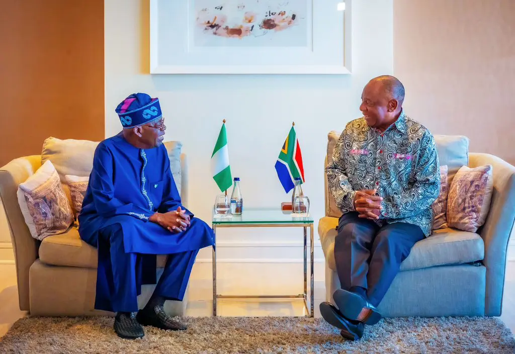 What I Discussed With South African President During Bilateral Meeting– Tinubu