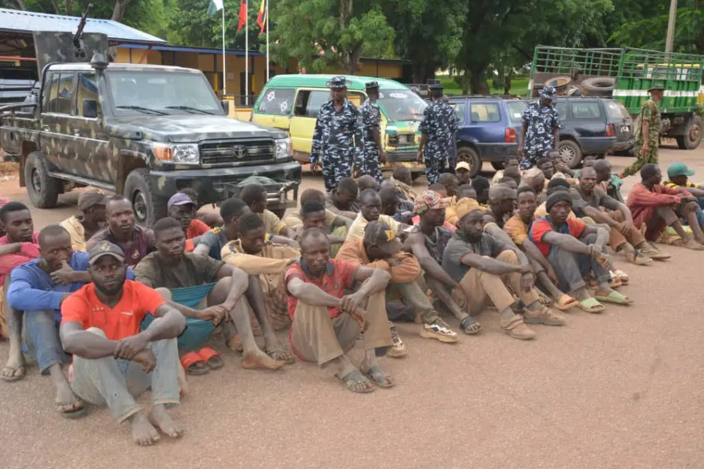 47 Rail Track Vandals Allegedly Working For Alhaji Babawo Arrested With Two Loaded Trucks