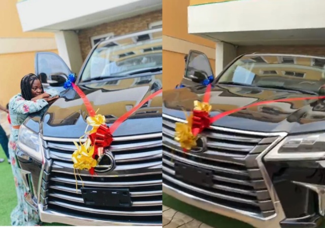 Gospel Singer, Yinka Alaseyori Overjoyed as She Receives Lexus LX570 On Birthday