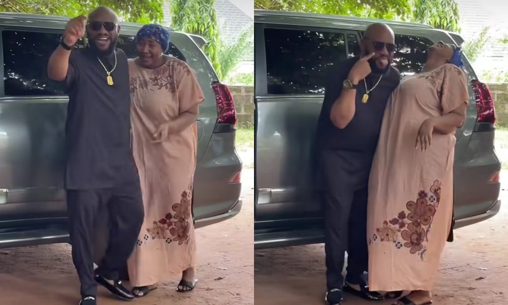 “Let’s not lie, Yul is happy with this lady” – Reactions as Yul Edochie and Judy Austin turn movie set to a romantic playground (Video)