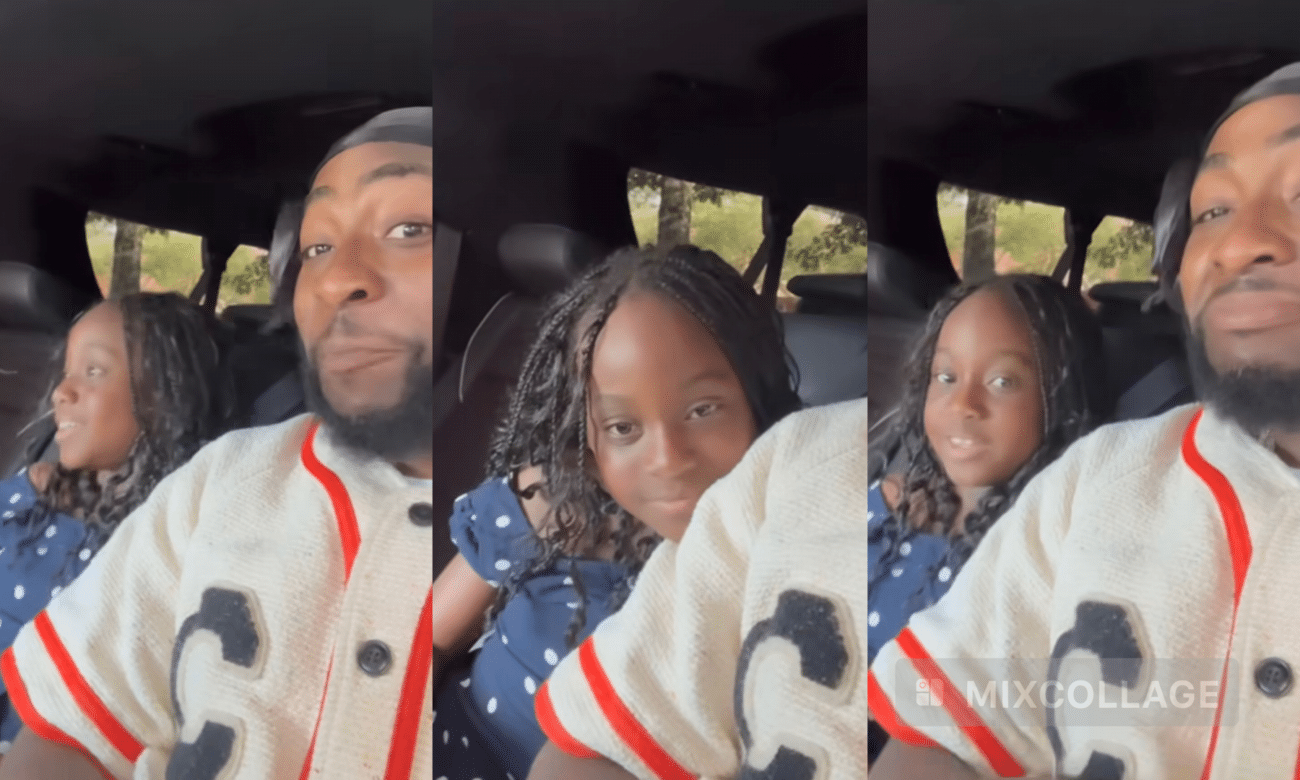 Davido hangs out with his second daughter Hailey, takes her shopping